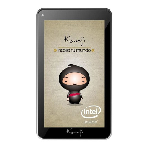Tablet  con funda Kanji Yubi 7" 16GB color negro y 1GB de memoria RAM