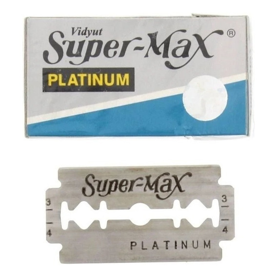 Hojas De Afeitar Super Max Platinum X 5 Unidades - Eco