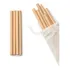Sorbitos Ecologico Pack X 100 Sorbitos Biodegradable 20 Cms Marrón Claro