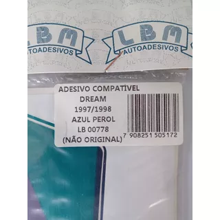 Kit Adesivos C100 Dream 1997-1998 Azul Perolizado - Lb00778