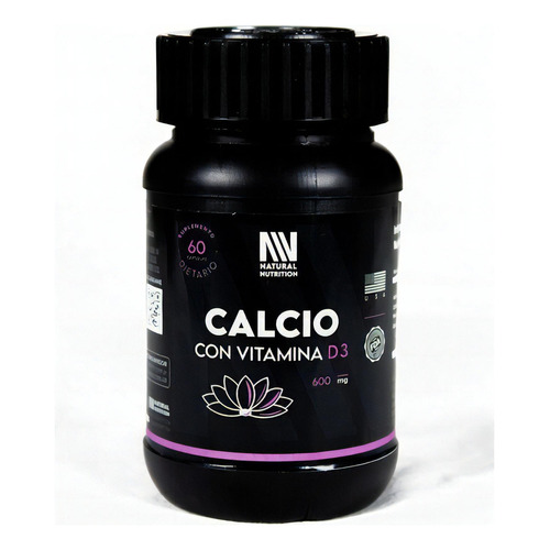 Calcio 600 Mg + D3 X60 Capsulas Natural Nutrition