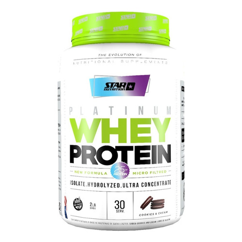 Whey Protein Star Nutrition Made In Usa 1 Kg Lo Mejor!!! Sabor Cookies & cream