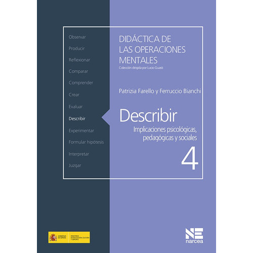 Describir, De Ferruccio Bianchi Y Patrizia Farello. Editorial Narcea, Tapa Blanda, Edición 1 En Español, 2012