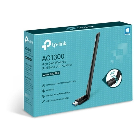 Adaptador Usb Wifi Tp-link Archer T3u Plus Banda Dual Ac1300