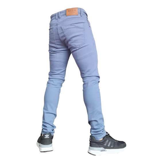 Jeans De Colores Entubado Para Hombre