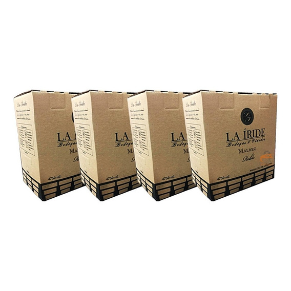 Vino La Iride Bag In Box X 4750ml X4 Unidades