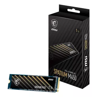 Ssd M.2 Msi Spatium M450 500gb Nvme Pcie 4.0 3600 Mbs