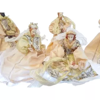 Pesebre Navidad Artesanal 6 Pcs  38cm - Exquisitos Detalles 