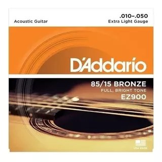 Daddario Ez-900 Cuerdas Guitarra Acustica 10-50 Bronze