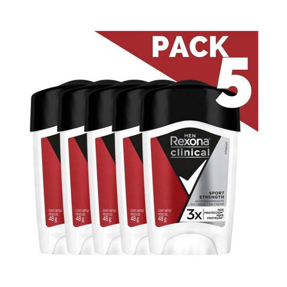 Rexona Clinical Sport Pack 5 Un Fragancia Sin Fragancia