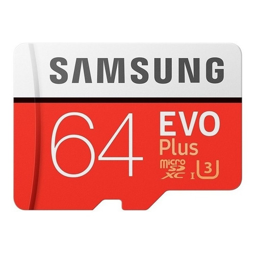 Tarjeta de memoria Samsung MB-MC64GA/AM  Evo Plus con adaptador SD 64GB