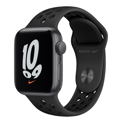 Apple Watch Nike SE (GPS, 40mm) - Correa deportiva Nike Carbono/Negro