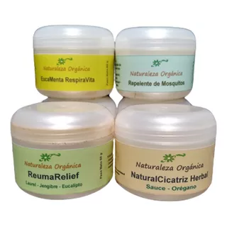 Botiquín Hogareño Medicinal Natural 2 - Set 4 Cremas 