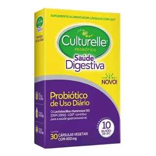 Probiótico Culturelle Saúde Digestiva 30 Cápsulas Vegetais
