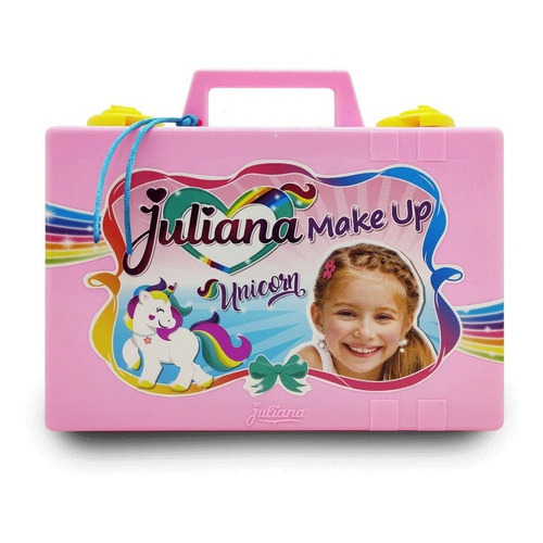 Valija Juliana Make Up Unicorn Maquillaje Unicornio Grande Color Rosa