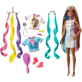 Boneca Barbie Penteados De Fantasia Negra Importada 