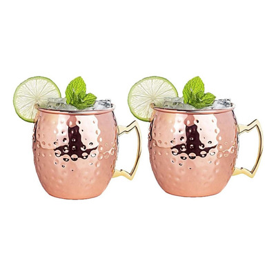 Mug Vasos Cobre Set De 2 Moscow Mule Coctel 500ml Cantina