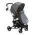Coche de paseo travel system Bebesit Coches Alfa travel system 2023 SL505P negro con chasis color blanco