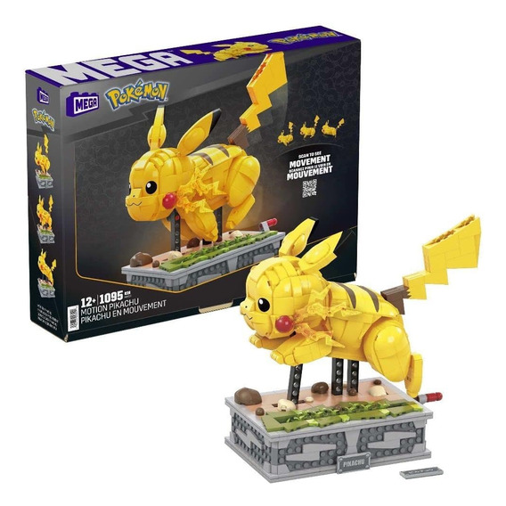 Mega Pokémon Pikachu Bloque De Construcción 1095 Piezas