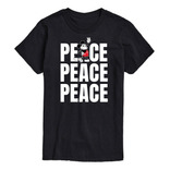 Playera Peace-mickey, Camiseta Amistad Disney