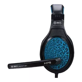 Auricular Gamer Bkt H75 C/mic Luz Usb Para Ps4 Xbox One Pc Color Azul