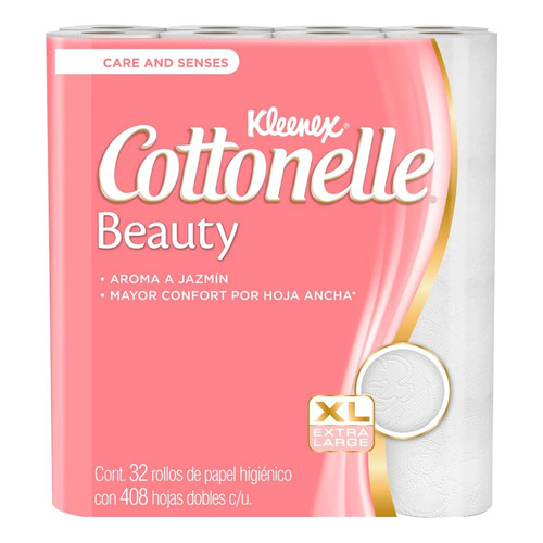 Kleenex cottonelle beauty jazmin 32 rollos papel higiénico