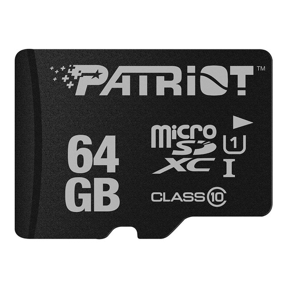 Memoria Para Celular Micro Sd 64gb Clase10 Patriot 80MB/s
