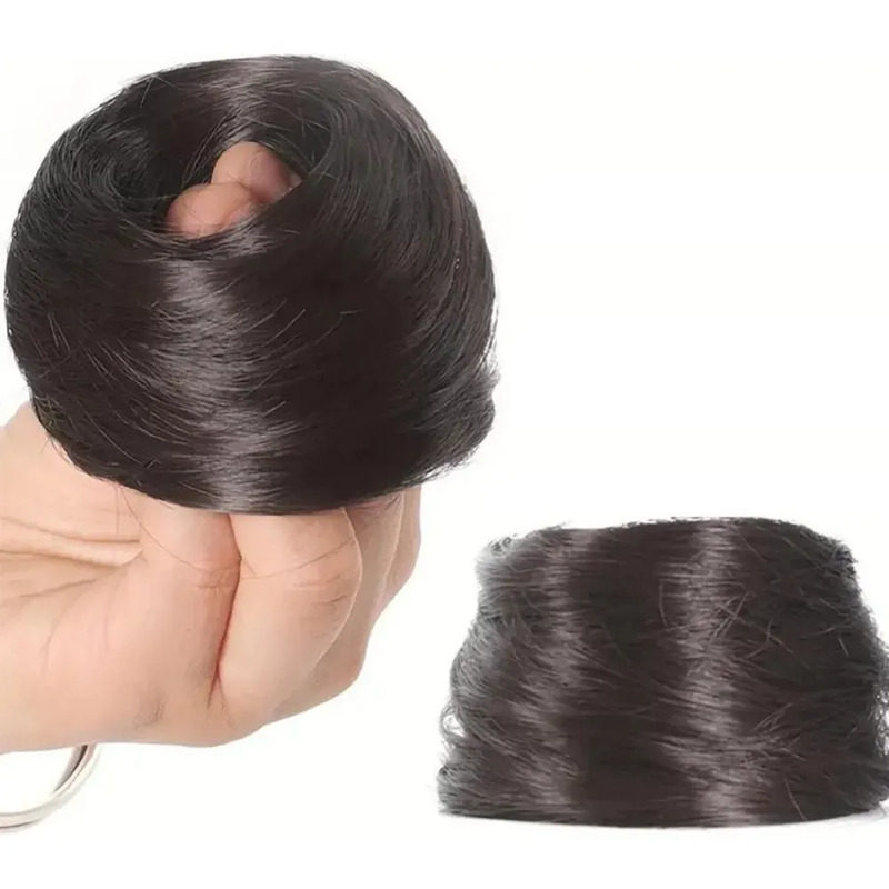 Coque Aplique De Cabelo Liso Elástico Xuxinha Penteado Fácil Coque Aplique De Cabelo Liso Elástico Xuxinha Penteado Fácil