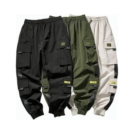 Pantalones Cargo Hombre Estilo Hip Hop