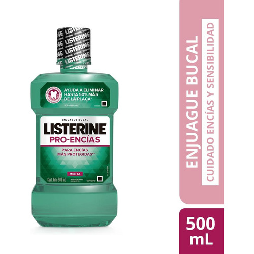 Enjuague Bucal Listerine Proteccion Encías 500ml