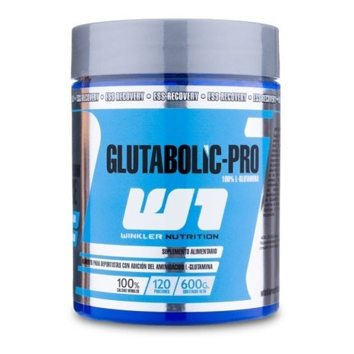 Glutamina Glutabolic-pro 600 Grs. Winkler Nutrition Sabor Natural