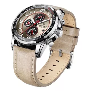 Reloj De Pulsera De Lujo Naviforce Quartz Con Cronógrafo A L