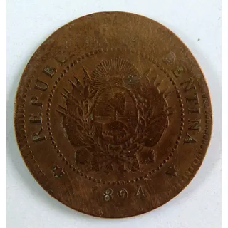 Moneda 1 Centavo De Patacón 1894 Cobre (4)
