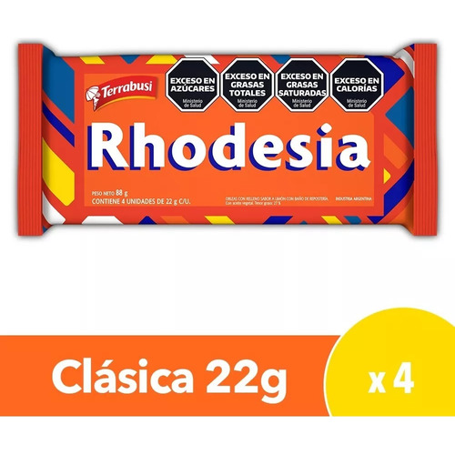 Oblea Rhodesia clásica display x4 unidades