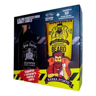 Combo Shampoo Barba Don Juan + Beard Balm Danger Barba Forte