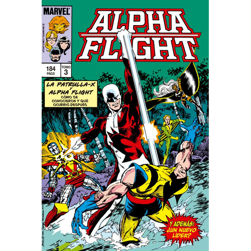 Biblioteca Alpha Flight N.3. 1984-85: Alpha Flight 13-19 Usa, De John Byrne. Editorial Panini Comics En Español