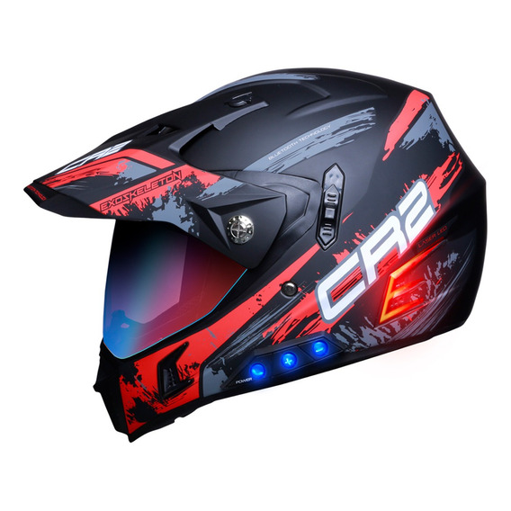 Casco Para Motocicleta Exoskeleton Cr2 Bluetooth Cross L