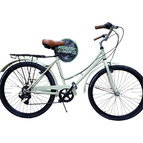 Bicicleta Paseo Dama Full Rod 26 Llanta Doble Pared Playera