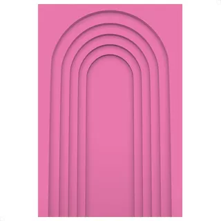 Painel Festa Retangular Ripado Efeito 3d Em Tecido 1,5x2,2m Cor Arco 3d Rosa Pink - Anv-2828