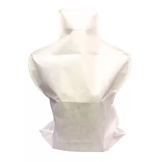 1 Capa Proteção Busto Manequim Decorativa Tnt Moda Brás Cor Branco