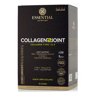 Suplemento  Essential Nutrition Collageno 2 Joint  Sabor Limão Siciliano Em Caixa De 270ml