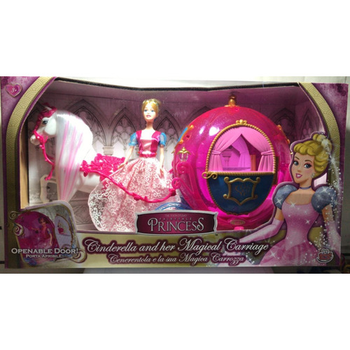 Muñeca Princesa Carruaje De Cenicienta 2960 Srj