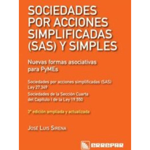 Libro Sociedades Por Acciones Simplificadas (sas) Y Simples 