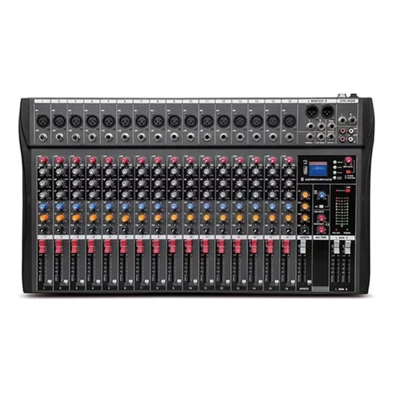 Mezcladora Mixer 16 Canales Bluetooth Usb Estudio Sonido