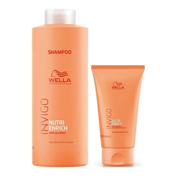Shampoo 1000ml + Mascarilla Warming Invigo Nutrienrich Wella