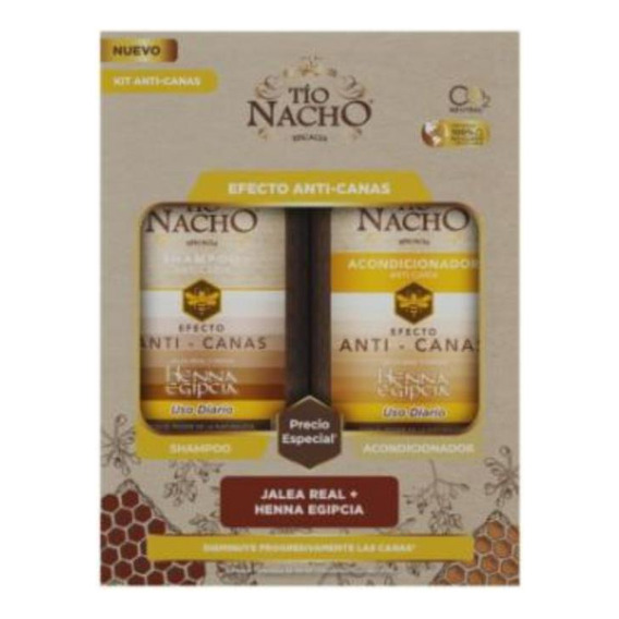 Pack Tío Nacho Shampoo Y Acondicionador Anticanas 415 Ml