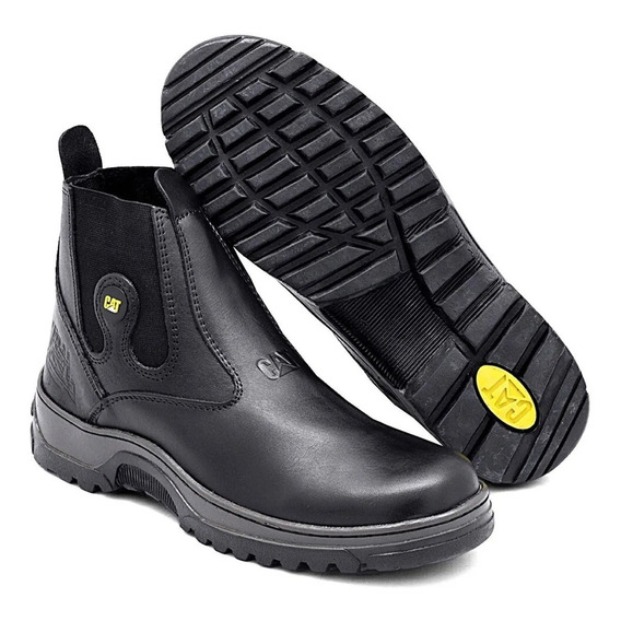 Bota Caterpillar En Cuero Elastico Caterpillar. Envios Ya