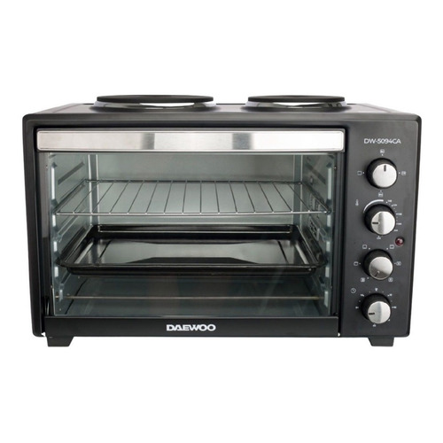 Horno De Mesa Eléctrico Daewoo Dw-5094ca 55 Negro 220v 41ltu