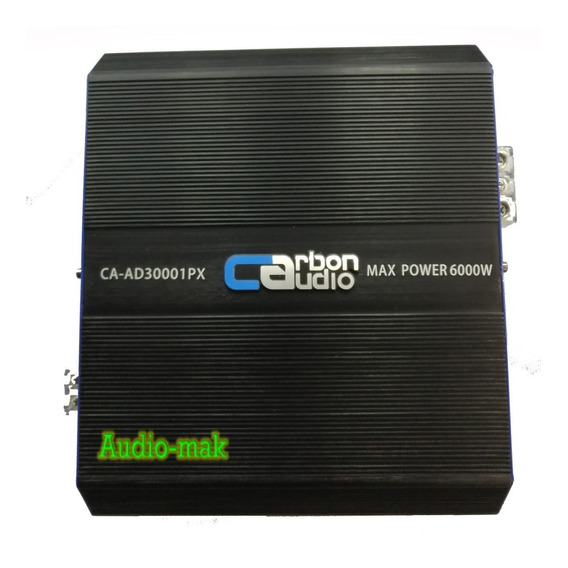 Amplificador Carbon Audio 1 Canal Clase D 3000w Rms Nano Color Negro