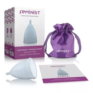 Coletor Menstrual De Silicone A Sós Reutilizável Modelo Feminist A 28ml